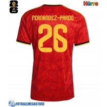 Fotballdrakt Herre Belgia Matias Fernandez-Pardo #26 Hjemmedrakt VM 2026 Kortermet